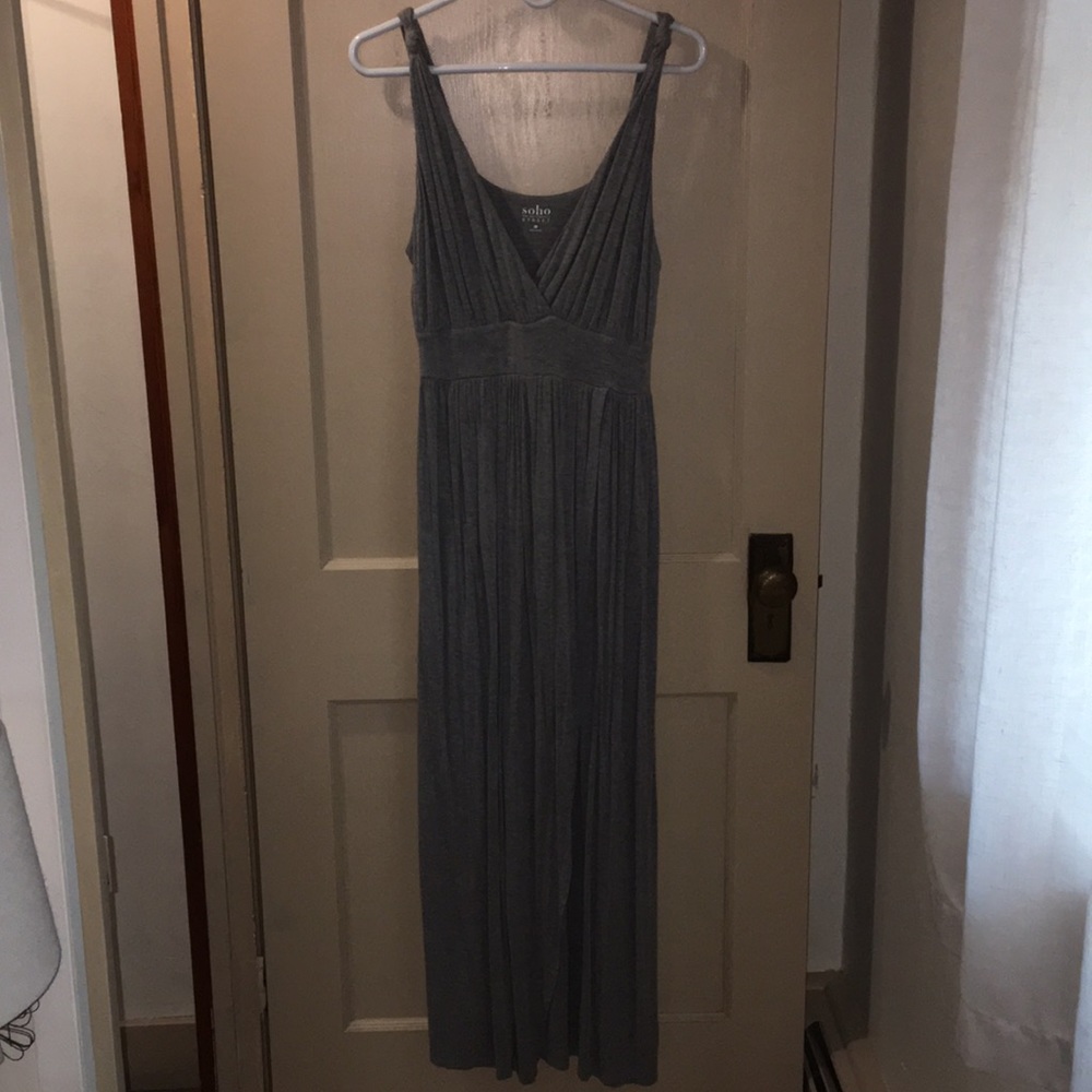 Gray maxi dress